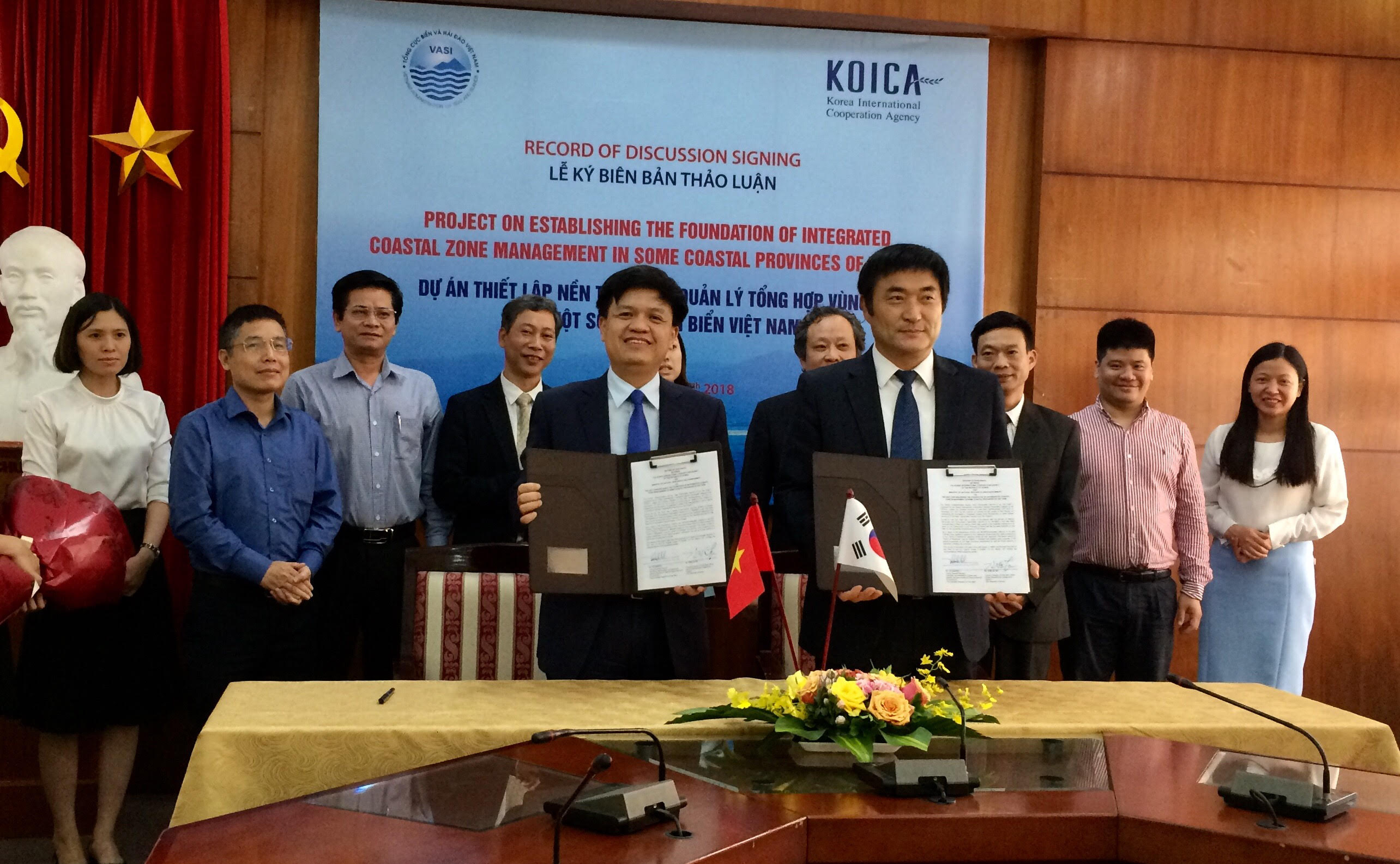Việt Nam - Hàn Quốc ký kết biên bản thảo luận (RoD) trong khuôn khổ Dự án “Thiết lập nền tảng cho quản lý tổng hợp vùng bờ tại một số tỉnh ven biển Việt Nam”